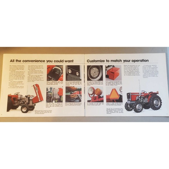 Original Massey Ferguson Compact Tractors Sales Brochure - Picture 3 of 4